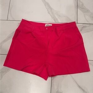 Edikted Hot Pink Tailored Shorts